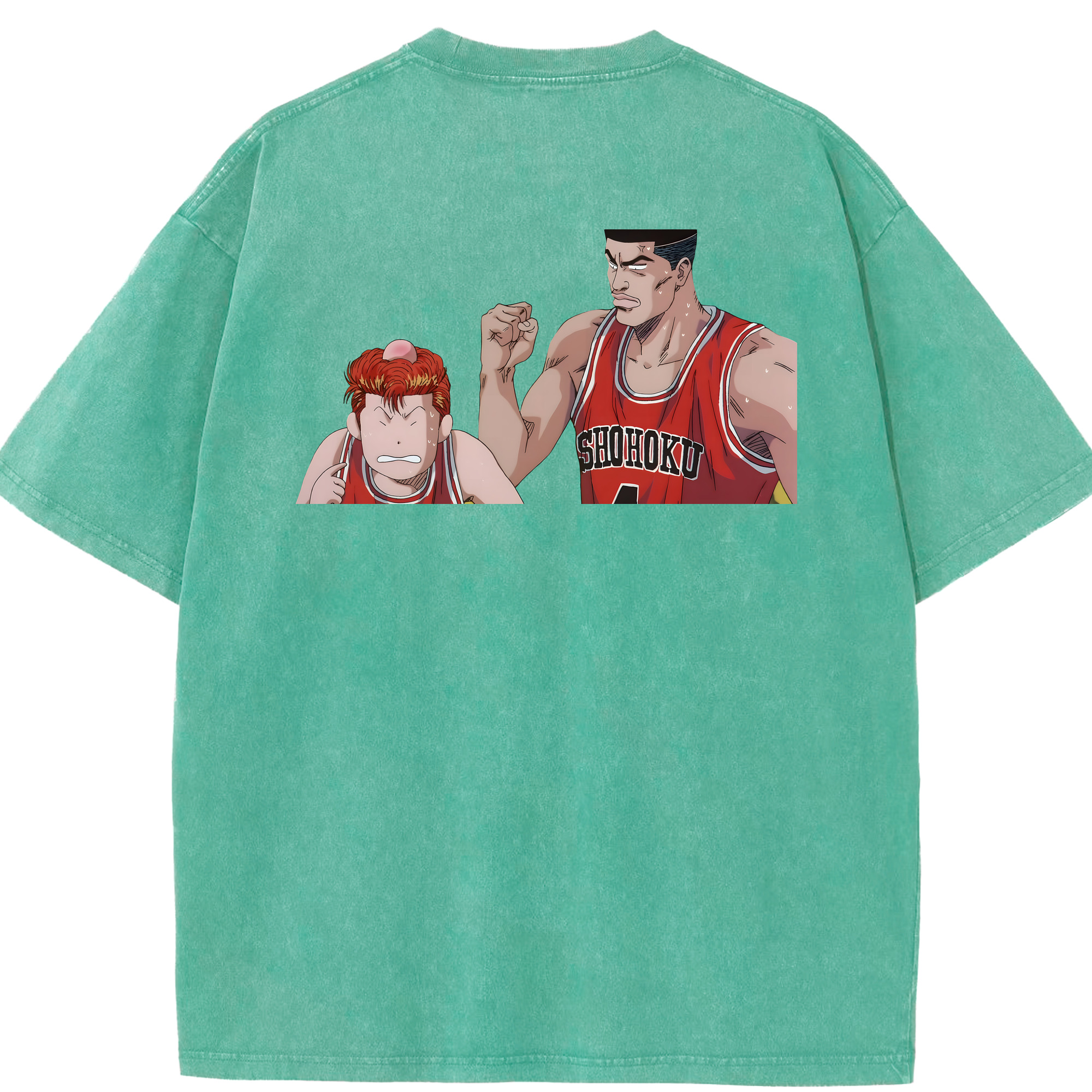 （画像用） SLAM DUNK／スラムダンク 綿100% ヴィンテージ風 半袖Tシャツ（背面プリント）